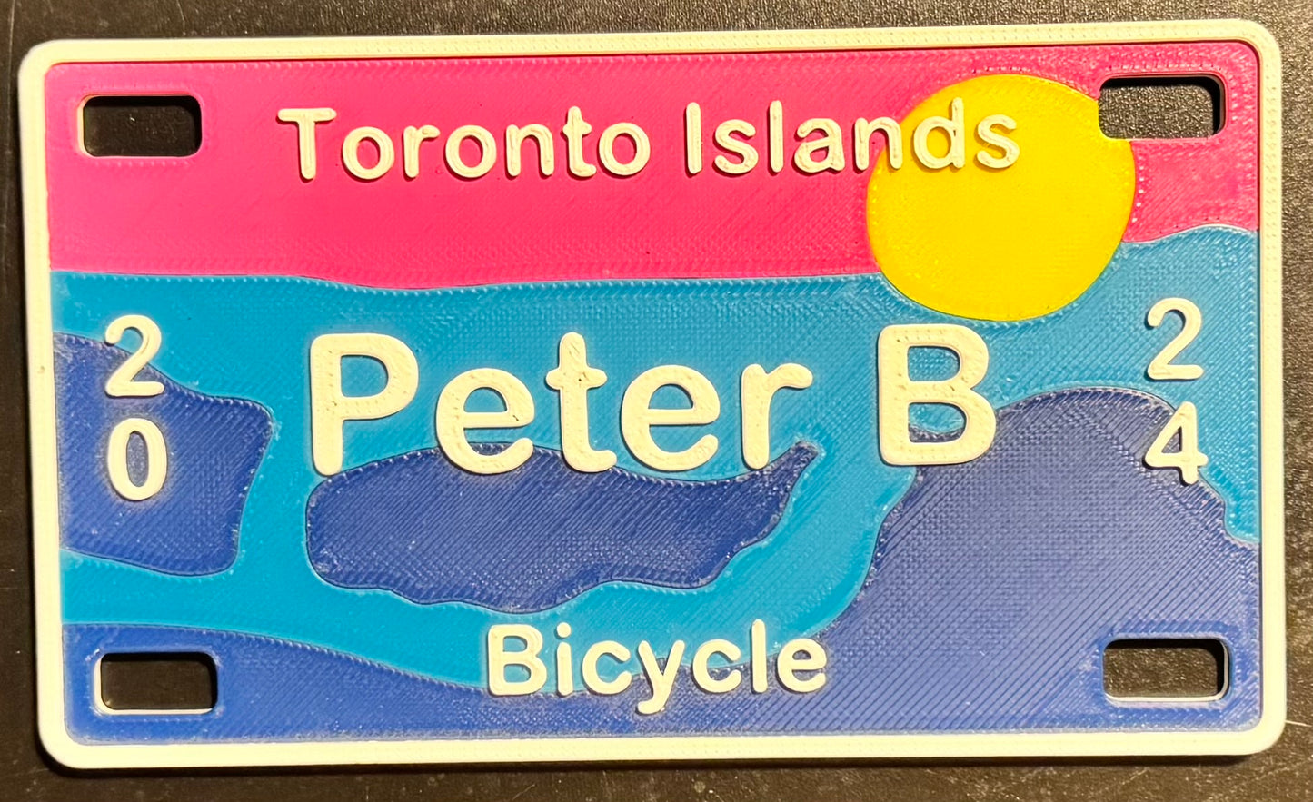 Toronto Island Bicycle Plates 2026
